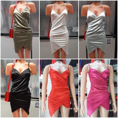 Vestido Pinza Saten