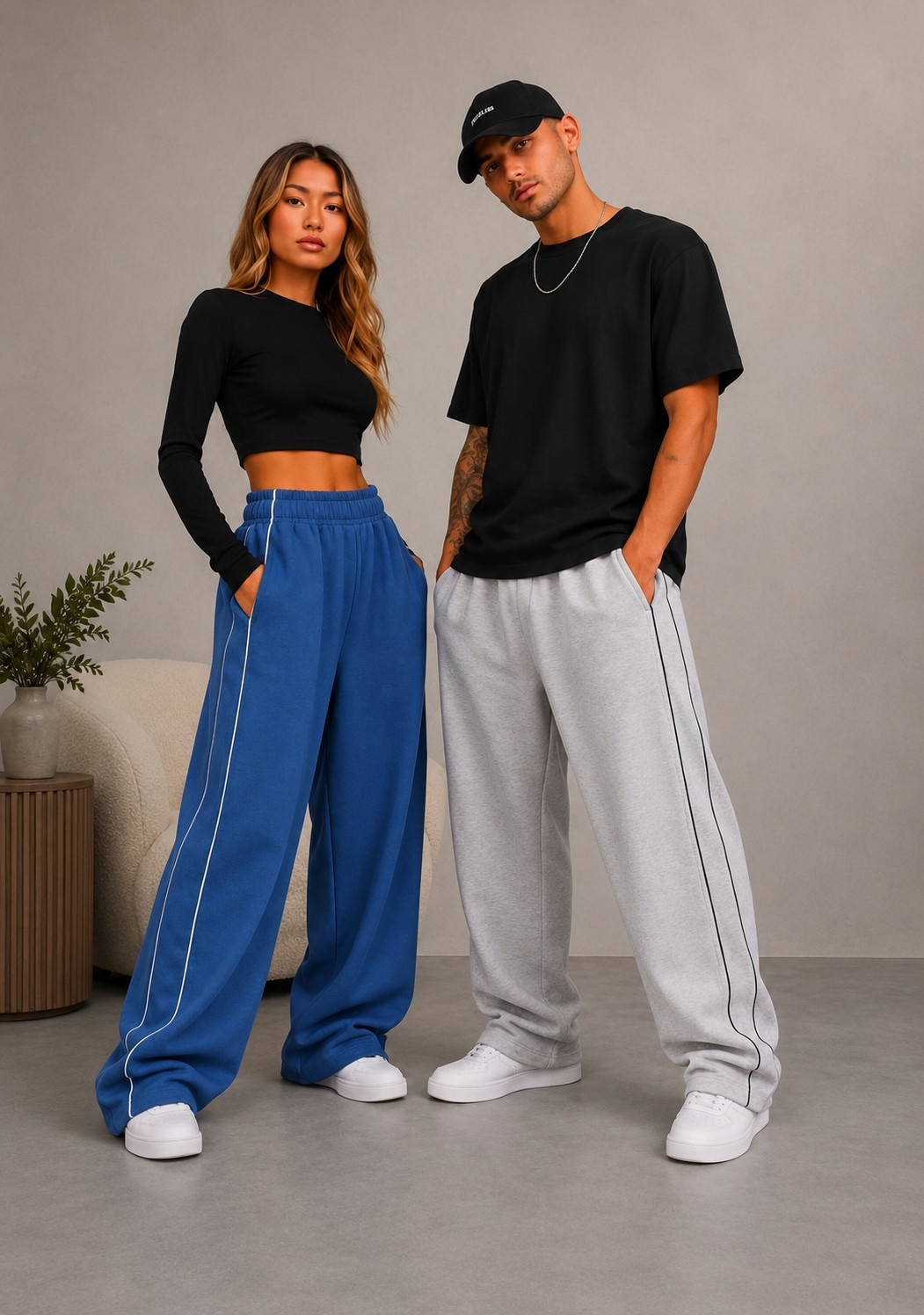 Super Baggy Unisex Frisa Peinado( D) - Imagen 2
