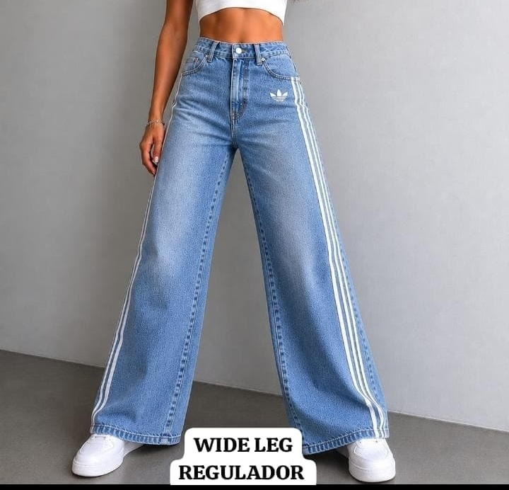 Jean Baggy Adi Das Regulador Dama Tres Tiras Oferta - Imagen 5