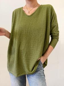 Sweater de Lanilla Bruselas Cuello V - Miniatura 3