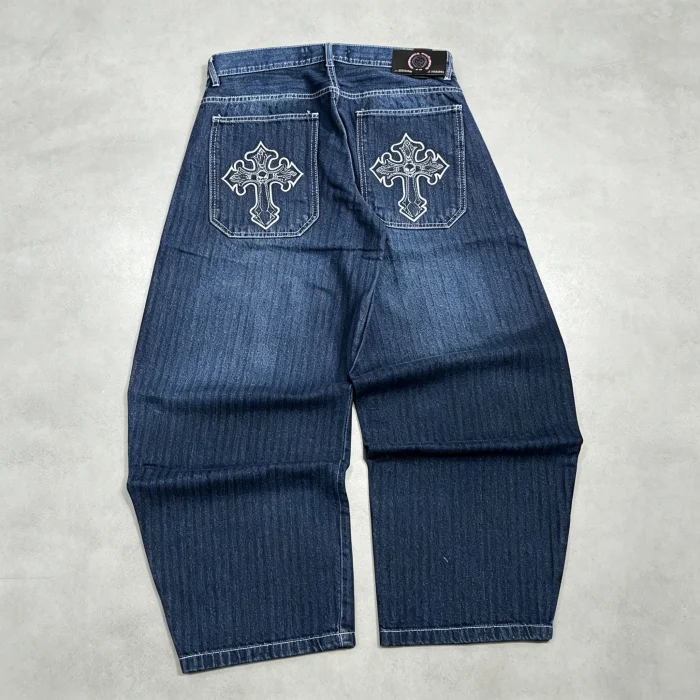 Pantalon Bagui Bordado Jean