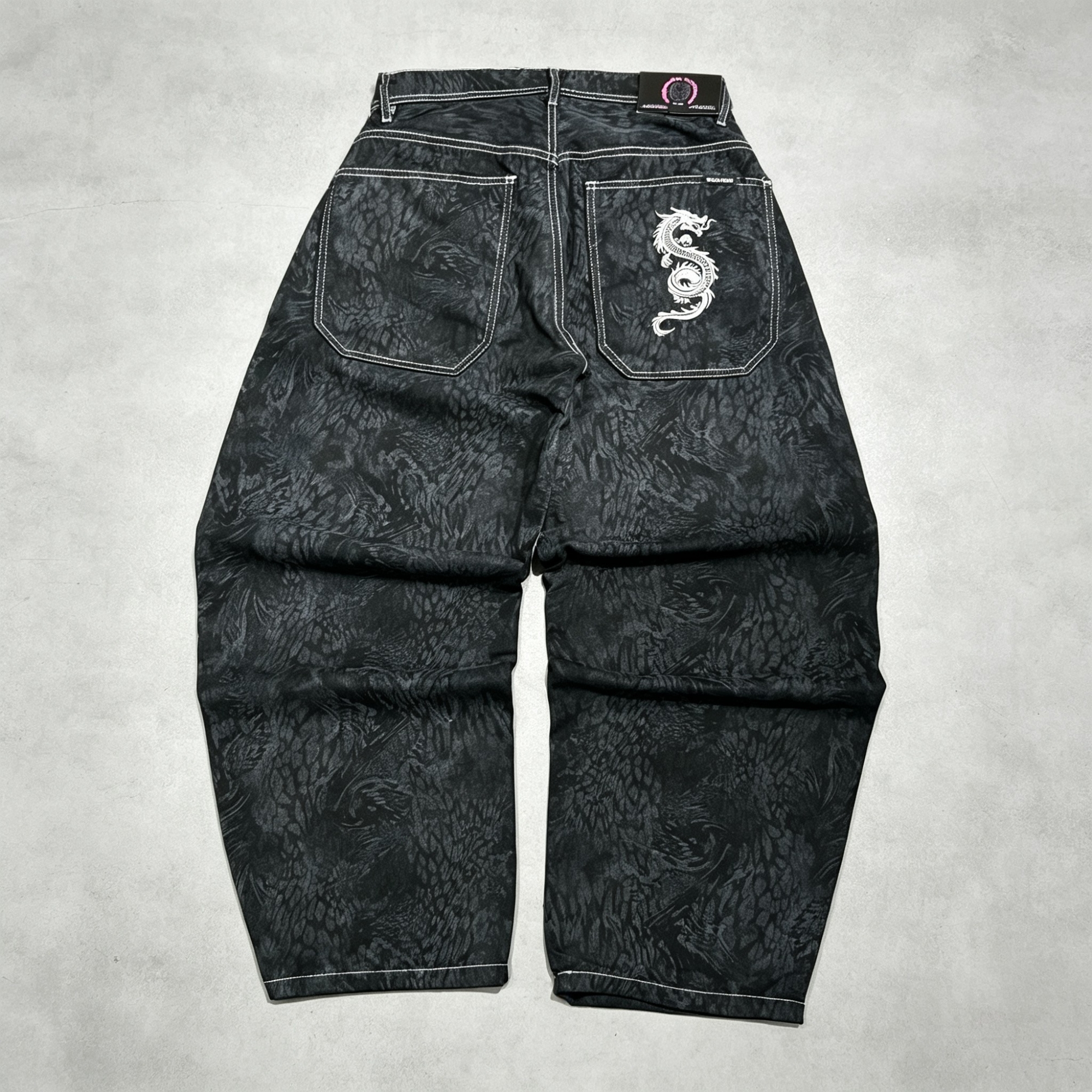 Pantalon Bagui Bordado Jean - Imagen 3
