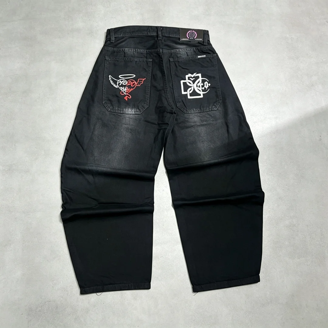 Pantalon Bagui Bordado Jean - Imagen 5