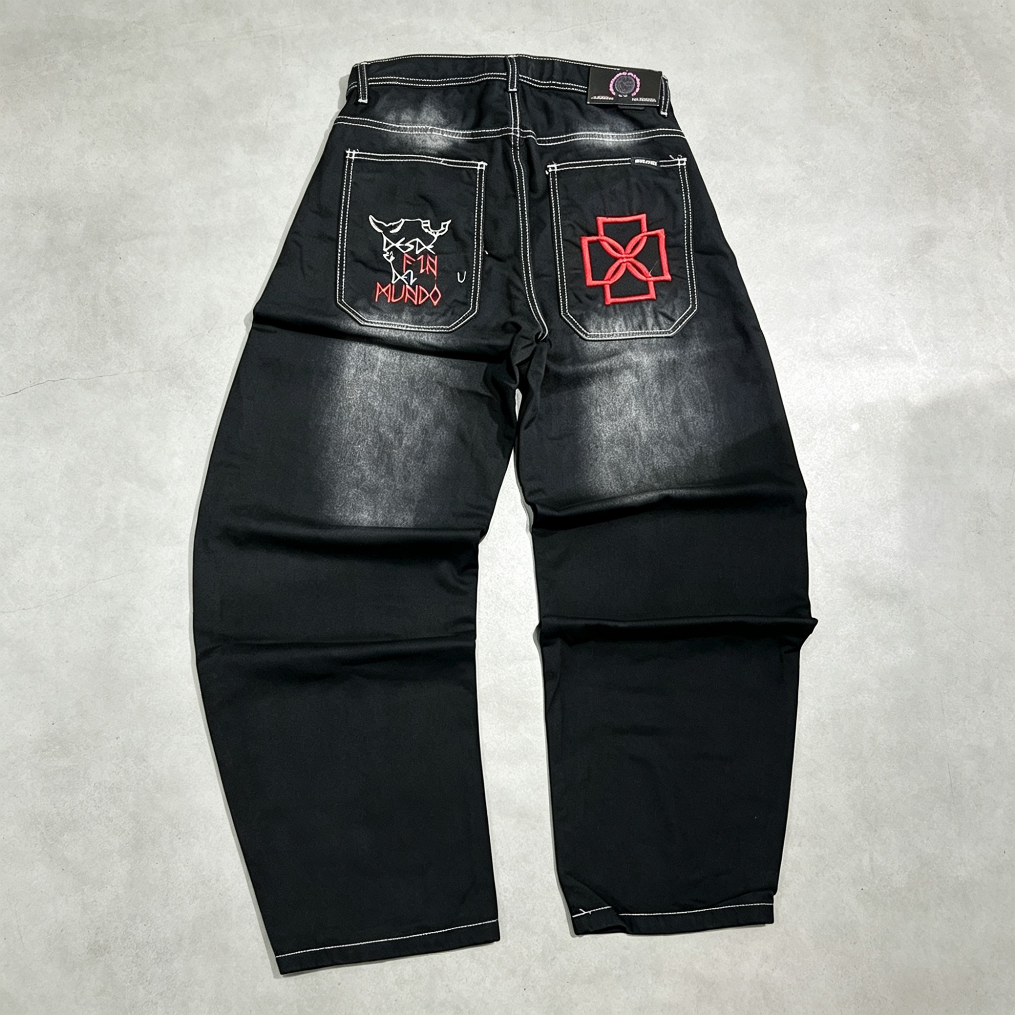 Pantalon Bagui Bordado Jean - Imagen 6