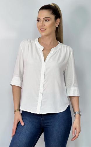 Blusa Cuello Mao (poplin)