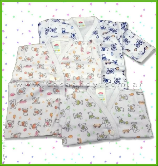 Batita Estampada Fondo Blanco en Pack de 6 Art 659