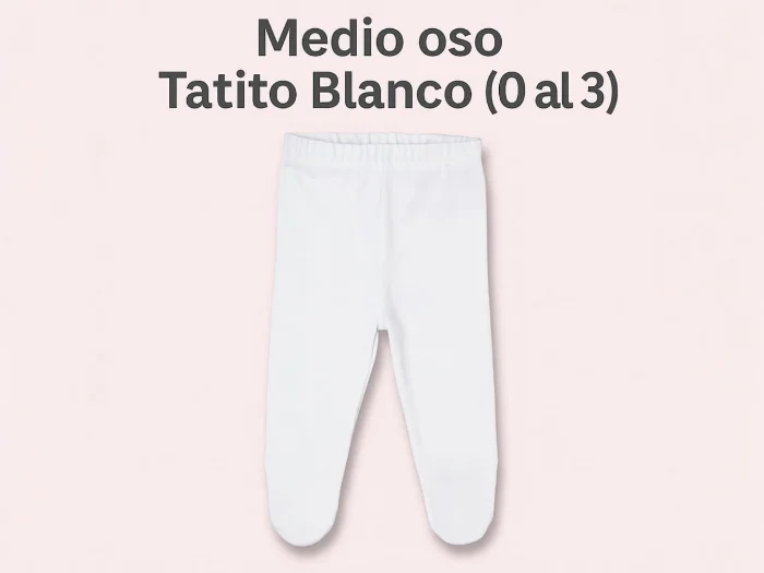 Medio Oso Blanco Pack X 6 Art. 644