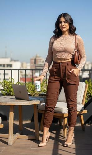Pantalón Capri Frunce - Miniatura 5