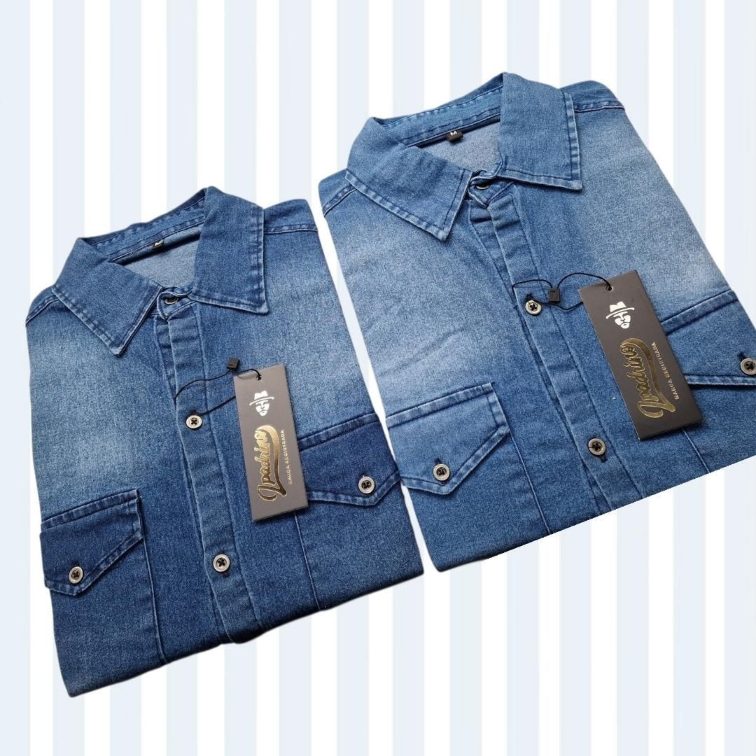 Camisa de Jeans Azul - Imagen 2