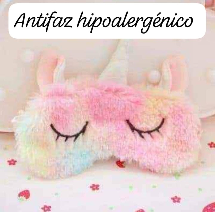 Antifaz Hipoalrgico Unicornio - Imagen 2