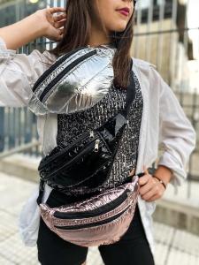 Riñoneras Puffer Metalizada  Matelasse
dama