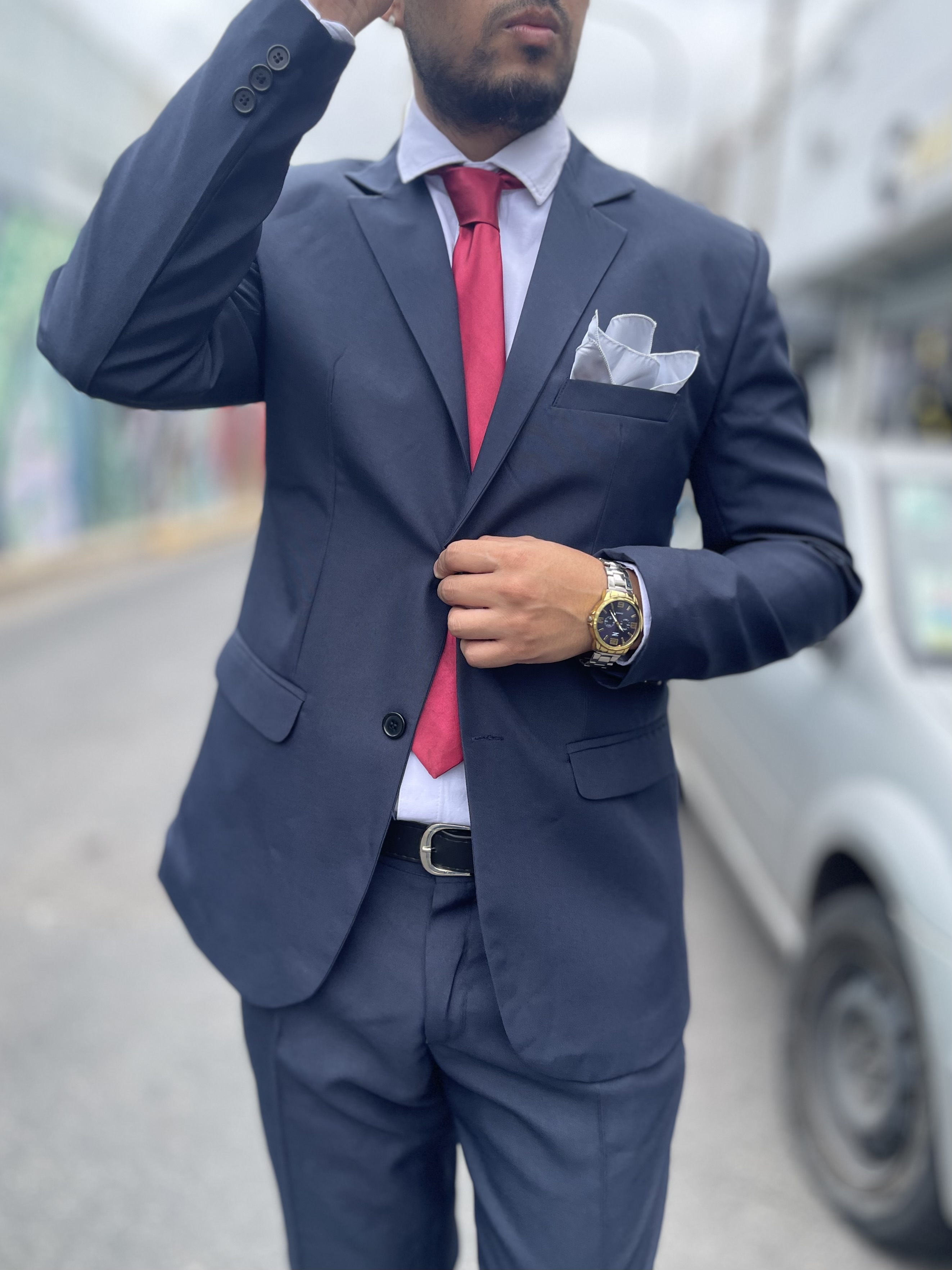 Trajes Slimfit Hombre Liso 2 Piezas - IMG_5858.jpeg