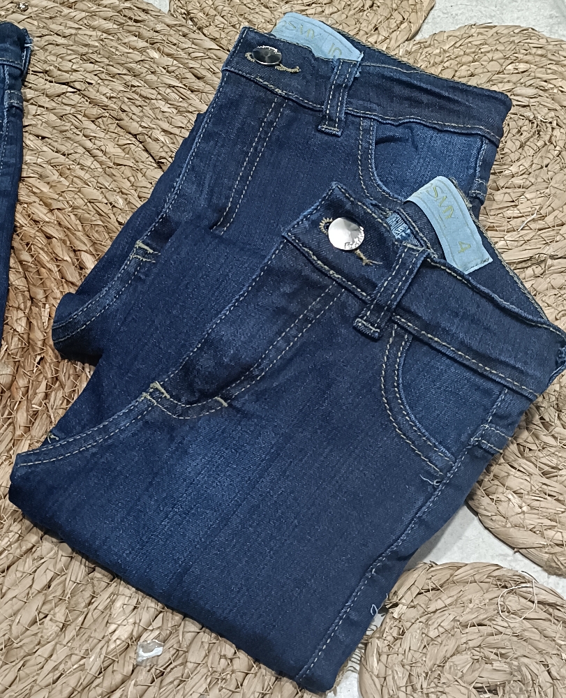 Jeans Azul Localizado Nena - Imagen 1