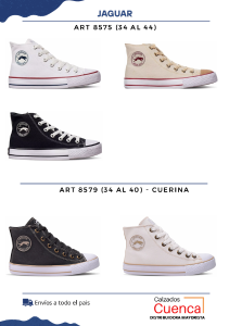Zapatilla Jaguar Orignal Botita Tipo Converse Art 8575 (34 al 44) - Miniatura 2