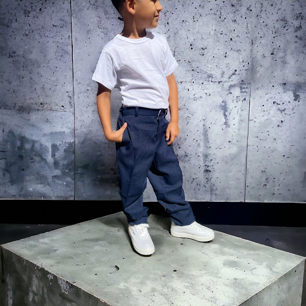 Pantalon Colegiales Niño Gris,azul,negro - Imagen 3
