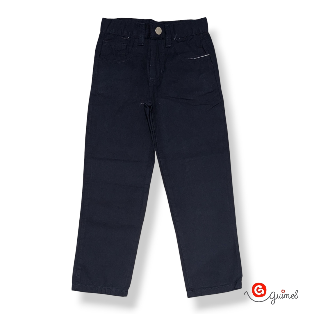 Art 3723 Pantalón para Niños Mom Ancho de Gabardina - 3723%20mar.jpg