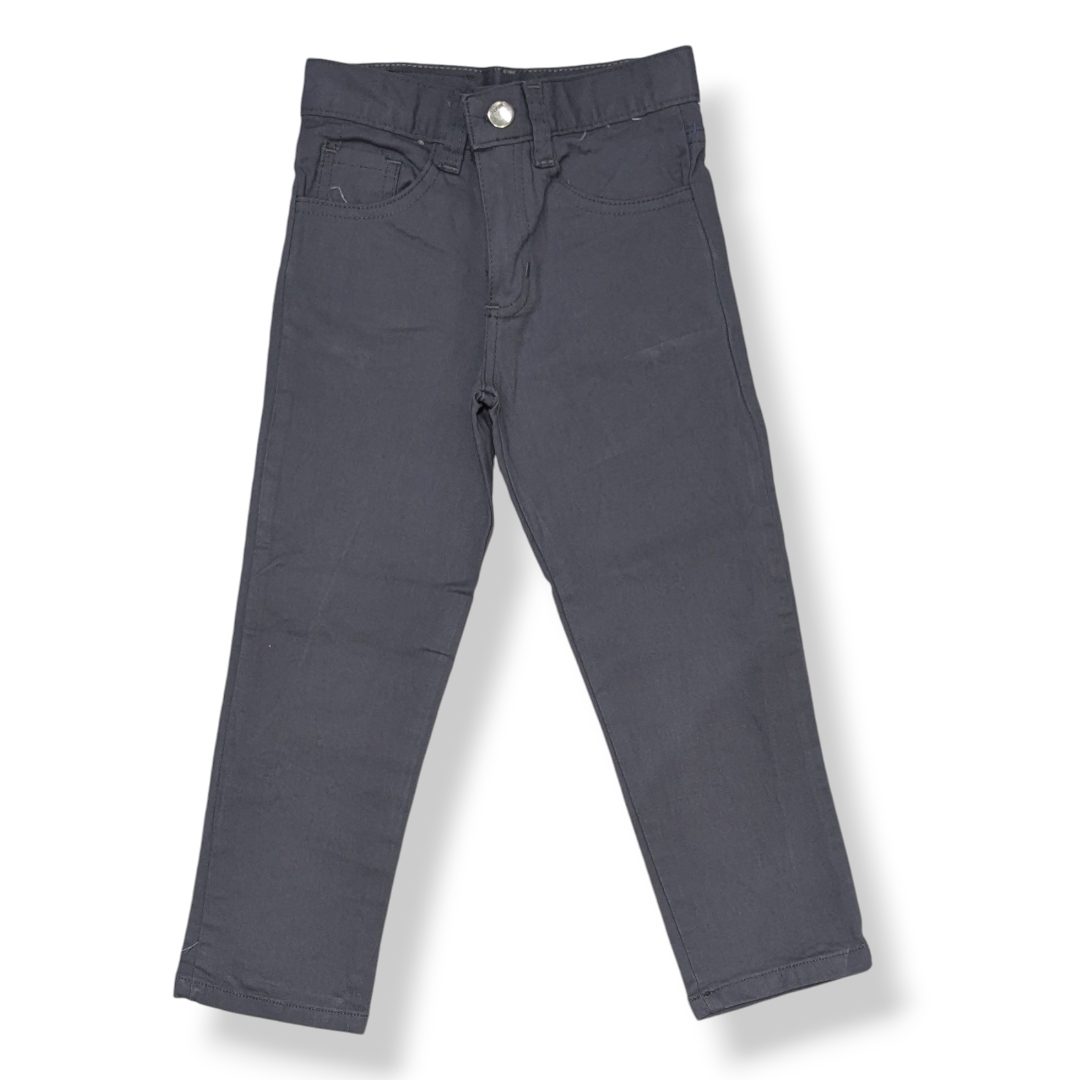Art 3723 Pantalón para Niños Mom Ancho de Gabardina - 3723%20gris.jpg