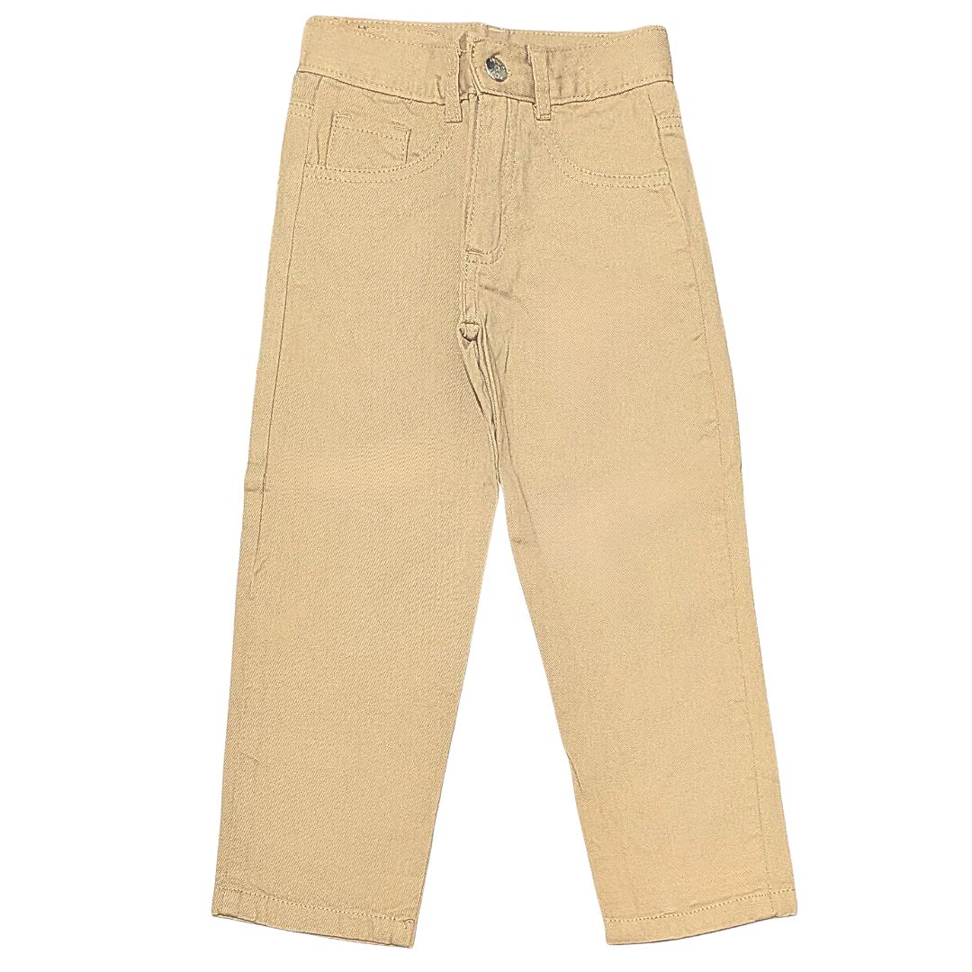 Art 3723 Pantalón para Niños Mom Ancho de Gabardina - 3723%20camel.jpg