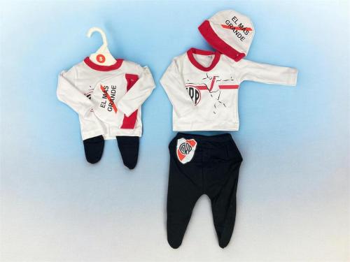 Conjunto 3 Piezas con Remera River Plate T.(s-m-l) Art.2001