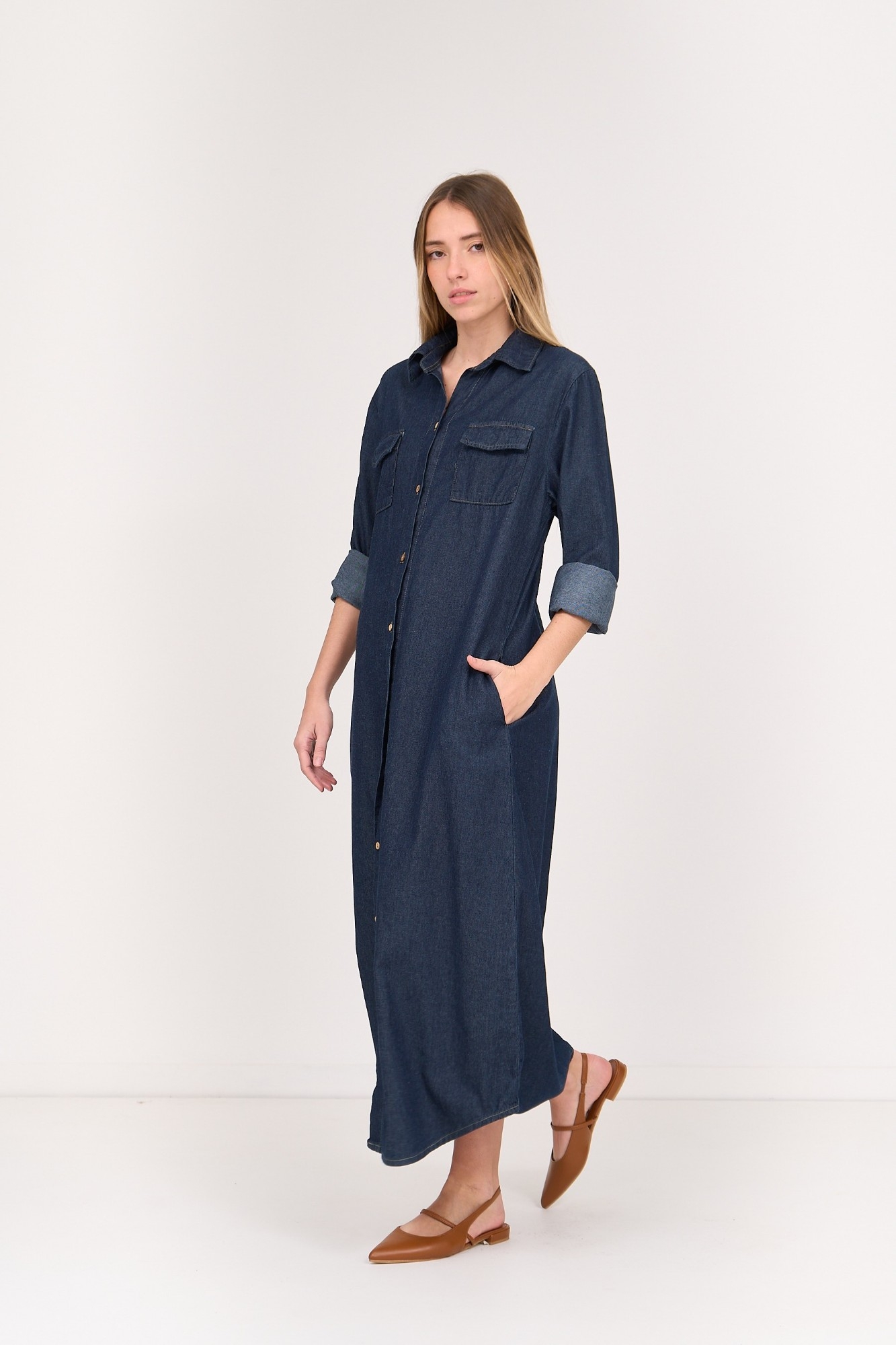 Maxi Camisa ( Azul Oscuro ) - Imagen 2