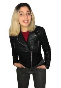 Campera Eco Cuero con Piel Dama Oferta