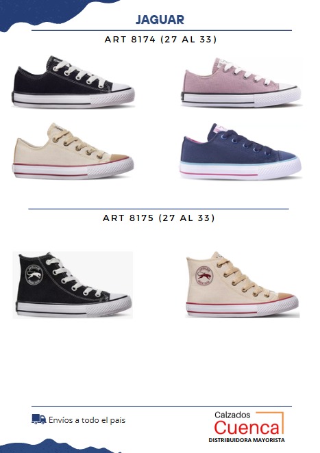 Zapatilla Jaguar Original de Lona Niños Tipo Converse Art.8174 27 al 33 - 8174.jpg