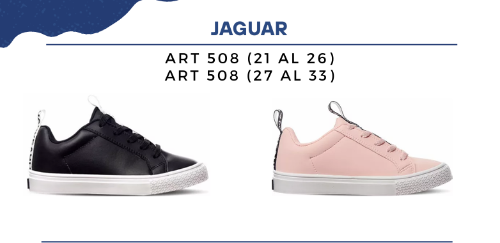 Zapatillas Urbanas Jaguar Ecocuero Niños Art.508 (21 al 33) - Miniatura 1