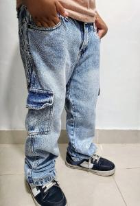 Jeans Oversize Cargo de Niño - Miniatura 2