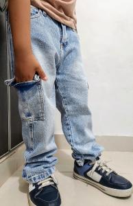 Jeans Oversize Cargo de Niño - Miniatura 3