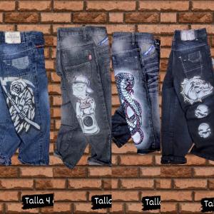 Jeans Baggy Talla  4 ,6 y 8