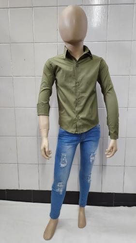 Camisas Liso  Elastizada Importada de Ñiños - Miniatura 4