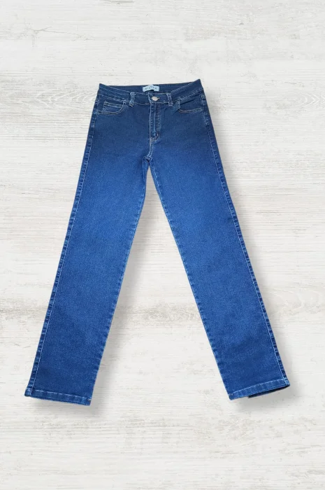 Pantalón Jean Recto Elastizado