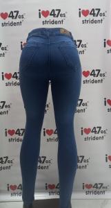 Jeans Chupin Azul Medio Localisado - Miniatura 3