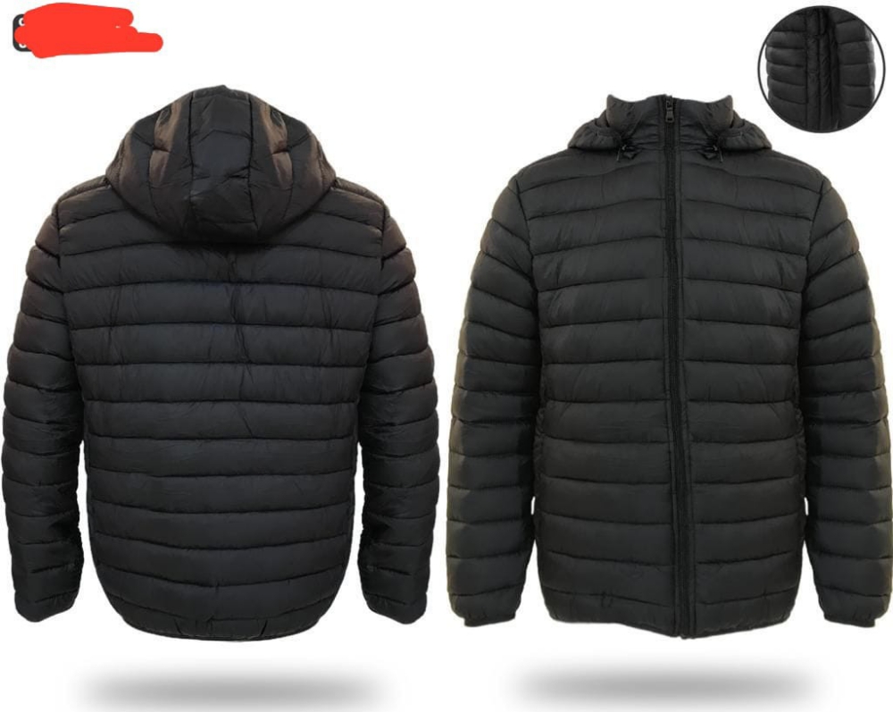 Campera sin Piel Color Negro - Imagen 2