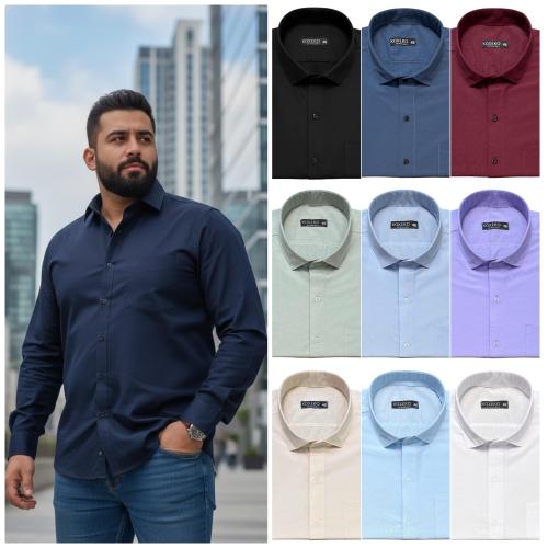 Camisa Liso Rígido Tallas Especiales