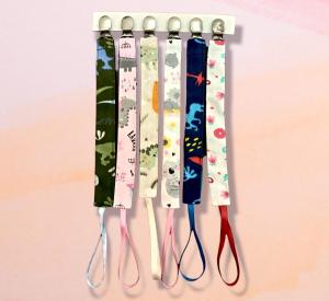 Portachupete Estampado con Broche de Metal Pack X6 "ruben Babies"
