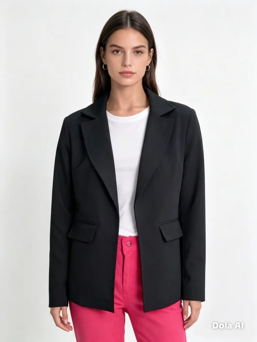 Blazer Crep Sastrero Simple