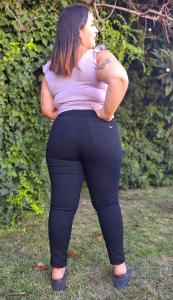 Jean Negro Elastizado Talle Especial