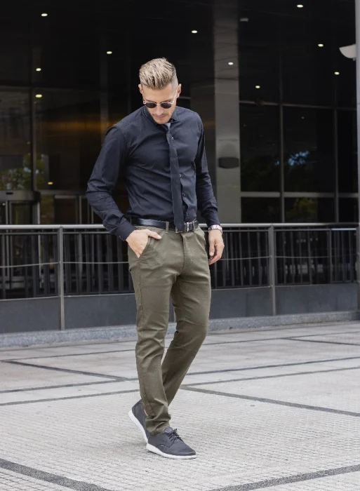 Pantalon Chino Verde
