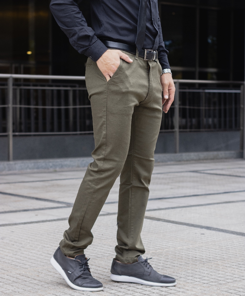 Pantalon Chino Verde - Imagen 3