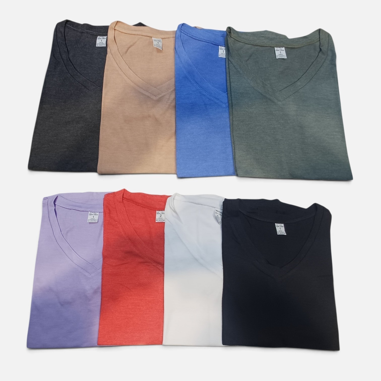 Remera "v" Básica (viscosa) - Imagen 2