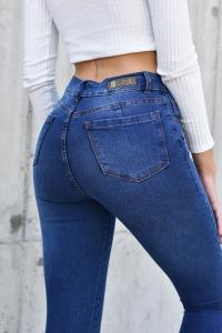 9001 Pantalon Jean Chupin Azul Localizado - Miniatura 3