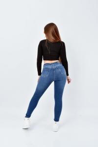 9008 Pantalon Jean Chupin Azul Stone Localizado - Miniatura 3