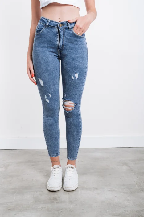 9010 Pantalon Jean Chupin Nevado Roturas