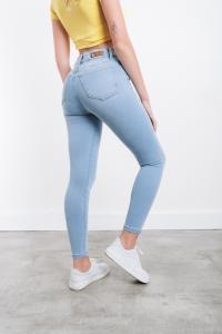 9011 Pantalon Jean Chupin Celeste Localizado - Miniatura 3