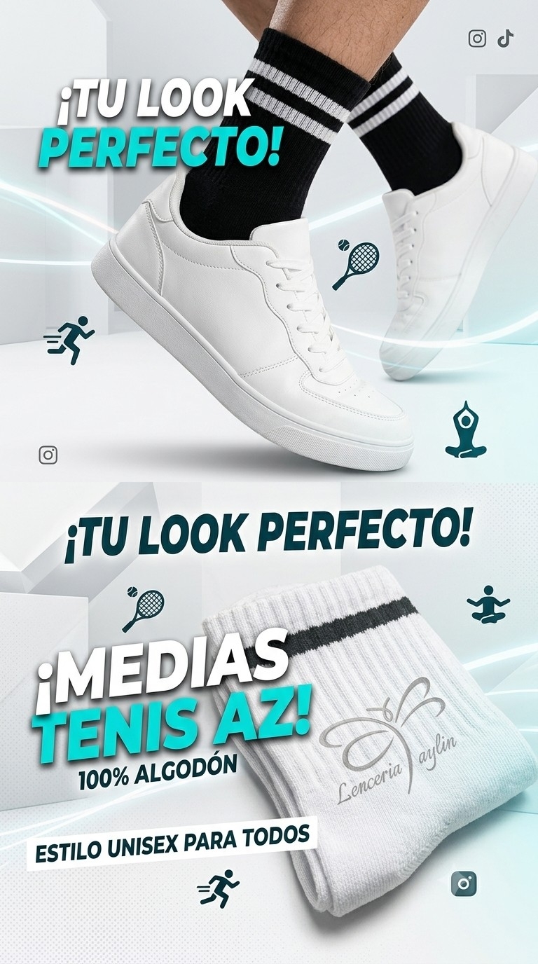 Tenis Az 100 Porciento Algodon - Imagen 3