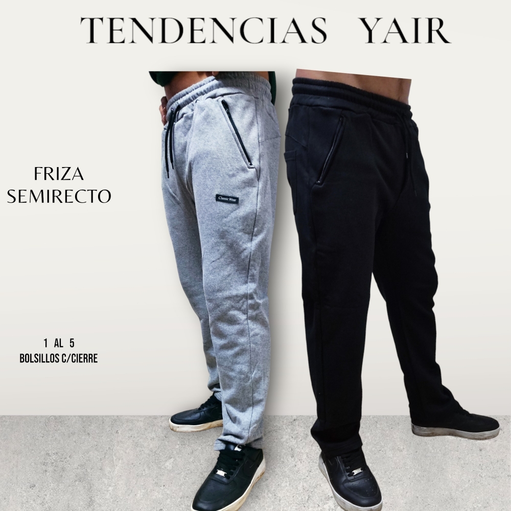 Friza Jogging Semirecto ..con Cierre - Imagen 3
