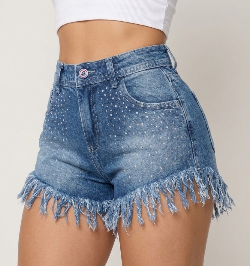 Shorts Playero con Brillos Dama - Imagen 2