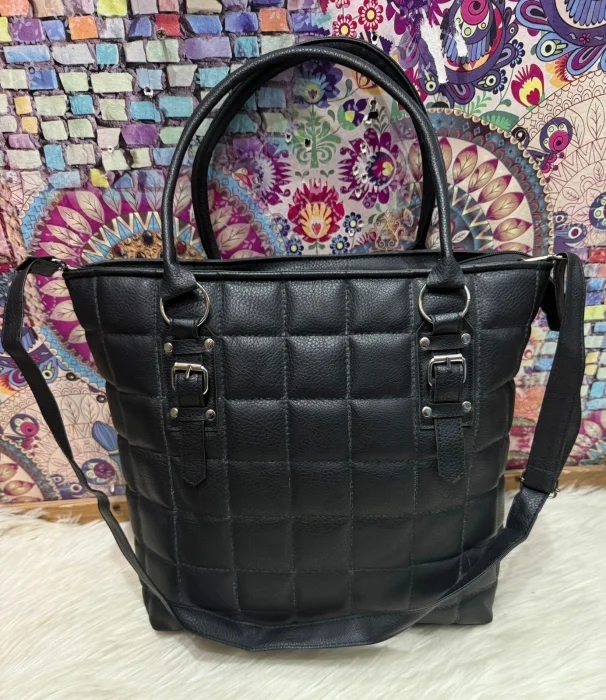 Bolso Morral Grande de Cuero Ecológico