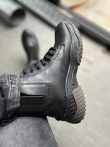 Borcego Mallorca Black y Vison Cuero Vacuno Suelas Pegadas y Cosidas - Miniatura 1